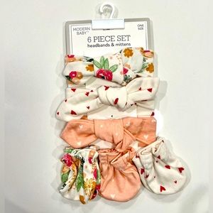 Newborn Headbands + Mittens